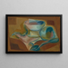 Jug and Apple - Juan Gris — framed artwork on a wall