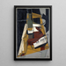 Bottle and Compote - Juan Gris — framed artwork on a wall