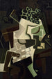 Compotier and checkered cloth - Juan Gris — artwork view