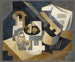 Guitare et bol de fruits sur une table - Juan Gris — artwork view