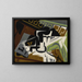 Journal and fruit bowl - Juan Gris — framed artwork on a wall