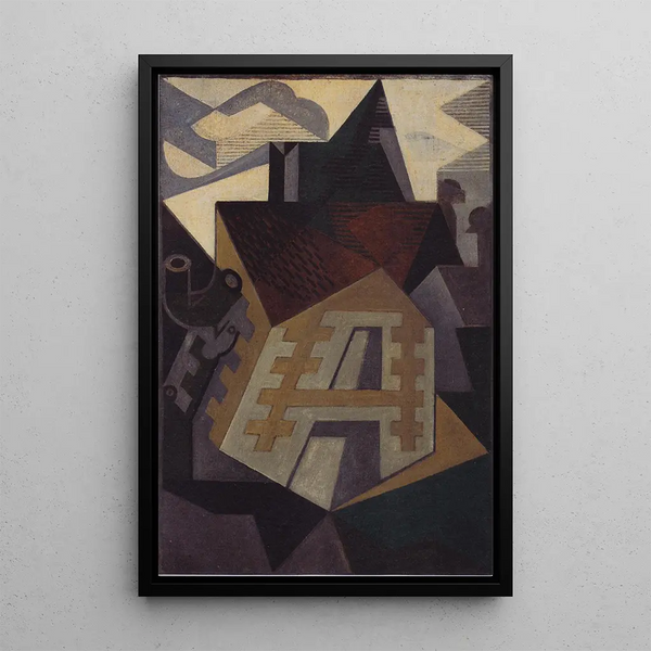 Landscape near Beaulieu - Juan Gris — framed artwork on a wall