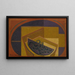Le Raisin noir - Juan Gris — framed artwork on a wall