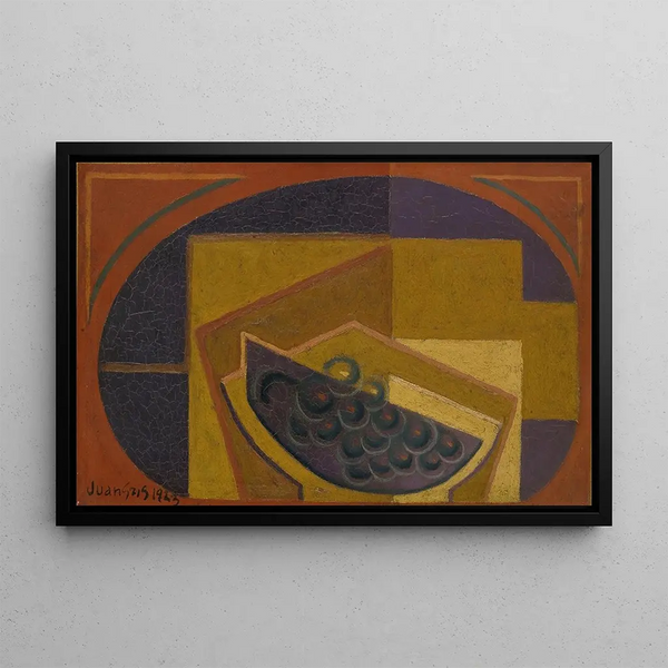 Le Raisin noir - Juan Gris — framed artwork on a wall