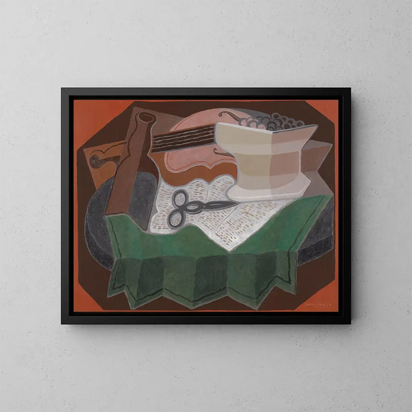 Les Ciseaux - Juan Gris — framed artwork on a wall