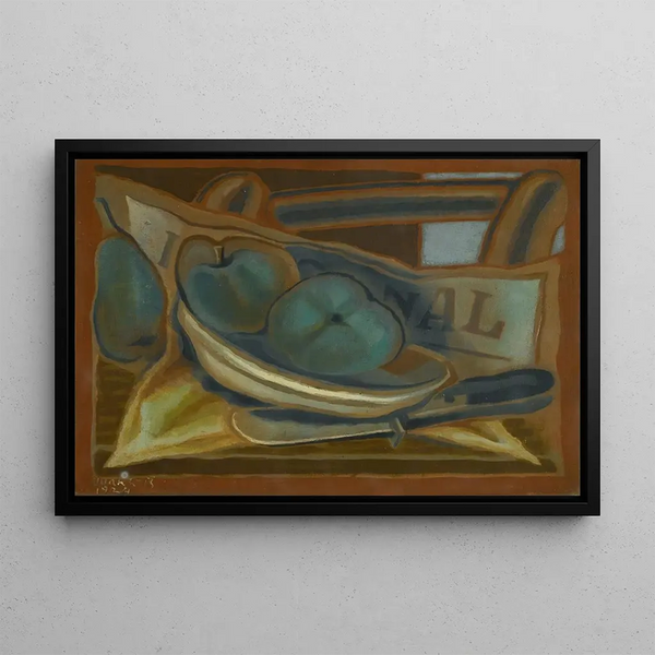 Les Pommes - Juan Gris — framed artwork on a wall