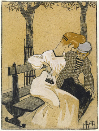 Juan Gris - Man and Woman on Bench.webp