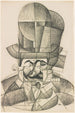 Man with Opera Hat - Juan Gris — artwork view