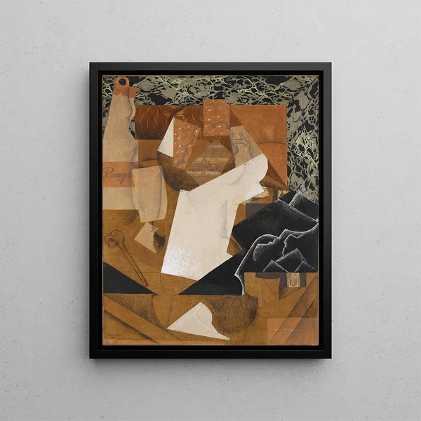 Still life with grapes - Juan Gris — framed artwork on a wall