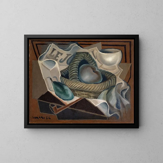 The Basket - Juan Gris — framed artwork on a wall