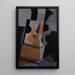 La Guitare, nature morte avec guitare - Juan Gris — framed artwork on a wall