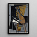 The Violin - Juan Gris — framed artwork on a wall