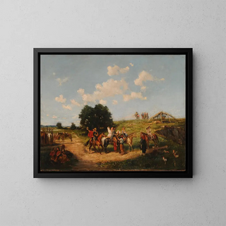 Path to - Juan León Pallière — framed artwork on a wall