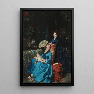 L'Enfant endormi - Juan León Pallière — framed artwork on a wall