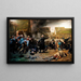 Les Combats dans Bazeilles - Juan León Pallière — framed artwork on a wall