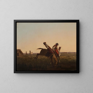 La doma - Juan Manuel Blanes — framed artwork on a wall