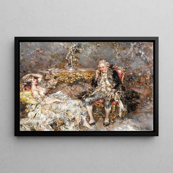 In the Boudoir - Juan Pablo Salinas — framed artwork on a wall
