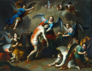 Christ consoled by angels - Juan Patricio Morlete Ruiz — artwork view