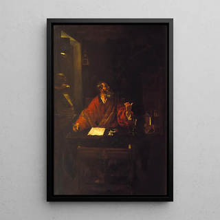 Saint Jerome - Juan Ribalta — framed artwork on a wall