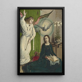 L'Annonciation - Juan de Flandes — framed artwork on a wall