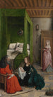 The Birth and Baptism of Saint John the Baptist - Juan de Flandes — artwork view