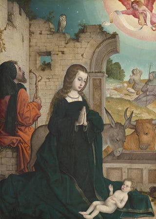 The Nativity - Juan de Flandes — artwork view