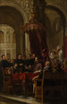 The Conversion and Baptism of Saint Augustine by Saint Ambrose - Juan de Valdés Leal — artwork view