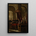 The Conversion and Baptism of Saint Augustine by Saint Ambrose - Juan de Valdés Leal — framed artwork on a wall