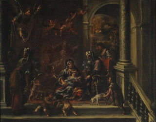 The Birth of the Virgin - Juan de Valdés Leal — artwork view
