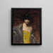 A Beauty with Black Hair - Juana Romani — framed artwork on a wall