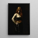 Portrait of a Woman with Red Hair - Juana Romani — framed artwork on a wall
