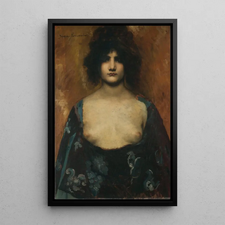 Young Oriental - Juana Romani — framed artwork on a wall