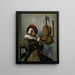 Boy playing the flute - Judith Leyster — framed artwork on a wall