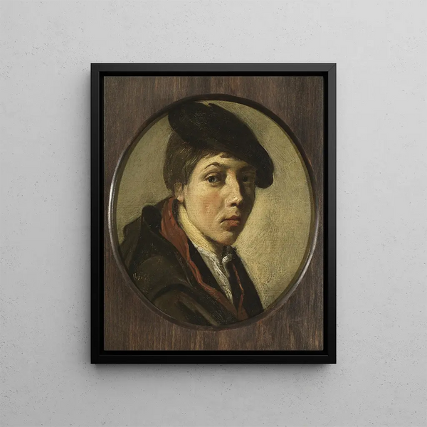 Portrait of a Boy - Judith Leyster — framed artwork on a wall