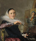 Self-portrait Painting - Judith Leyster — artwork view