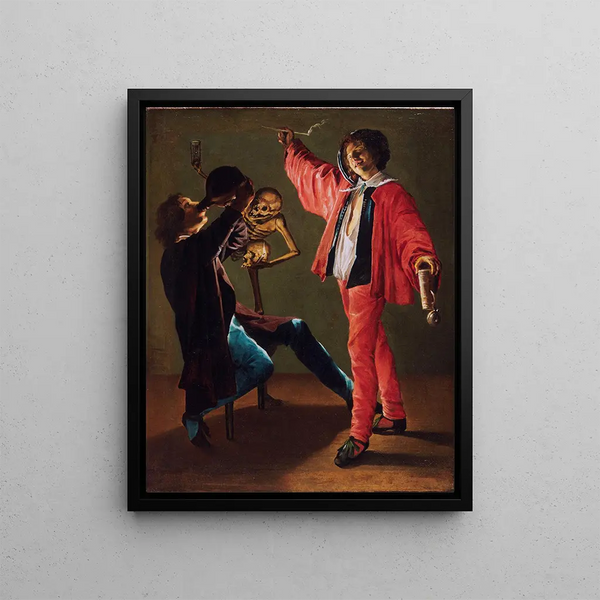 The Last Drop - Judith Leyster — framed artwork on a wall