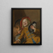Two children with a cat - Judith Leyster — framed artwork on a wall
