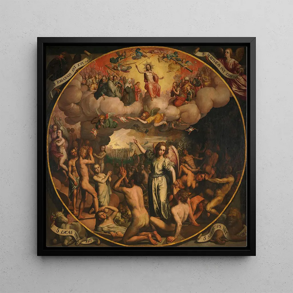 Last Judgment - Aert Pietersz — framed artwork on a wall