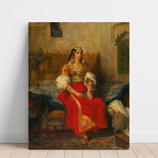 Reproduction of the painting Tanger Jewish Painting in Costume of Apartment - Eugène Delacroix