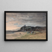Beach Scene Painting - Jules-Achille Noël — framed artwork on a wall