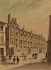 the abbey house at the corner of Abbey Street, Cardinale Street, and Petite-Boucherie Passage, 6th arrondissement - Jules-Adolphe Chauvet — artwork view