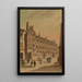 the abbey house at the corner of Abbey Street, Cardinale Street, and Petite-Boucherie Passage, 6th arrondissement - Jules-Adolphe Chauvet — framed artwork on a wall