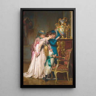 The Vase - Jules-Alexandre Patrouillard — framed artwork on a wall