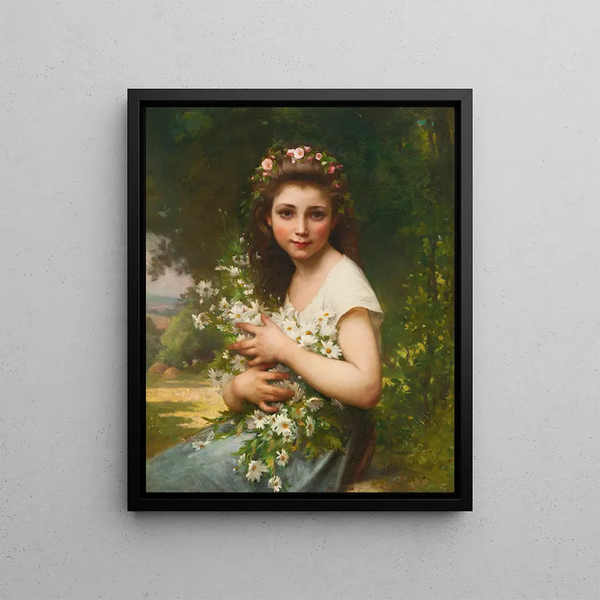 Plaisirs des champs - Jules-Cyrille Cavé — framed artwork on a wall
