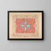 Design for a ceiling with floral pattern - Jules-Edmond-Charles Lachaise — framed artwork on a wall