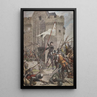 Jeanne d'Arc devant Orléans - Jules-Eugène Lenepveu — framed artwork on a wall