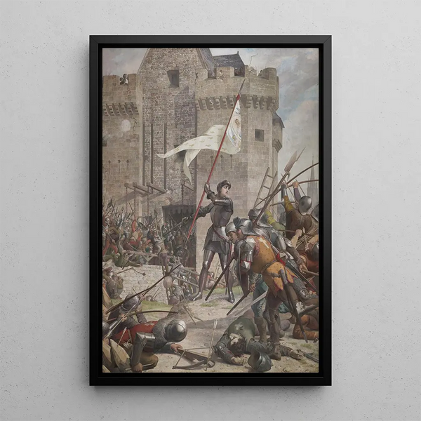 Jeanne d'Arc devant Orléans - Jules-Eugène Lenepveu — framed artwork on a wall