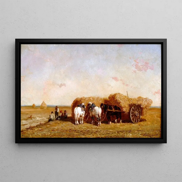 La meule - Jules-Jacques Veyrassat — framed artwork on a wall