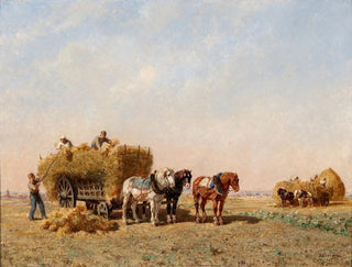 Corn Loading Painting - Jules-Jacques Veyrassat — artwork view