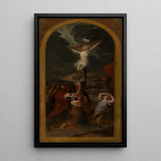 Stabat Mater - Jules-Louis Machard — framed artwork on a wall